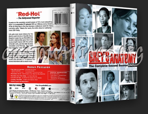 Grey's Anatomy Season 2 dvd cover