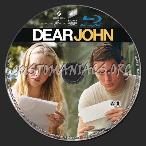 Dear John blu-ray label