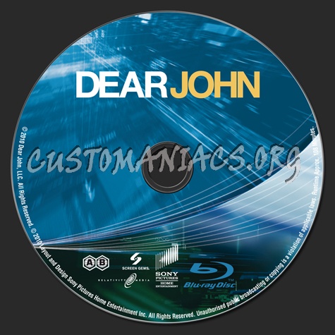 Dear John blu-ray label