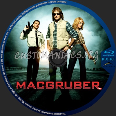 Macgruber blu-ray label