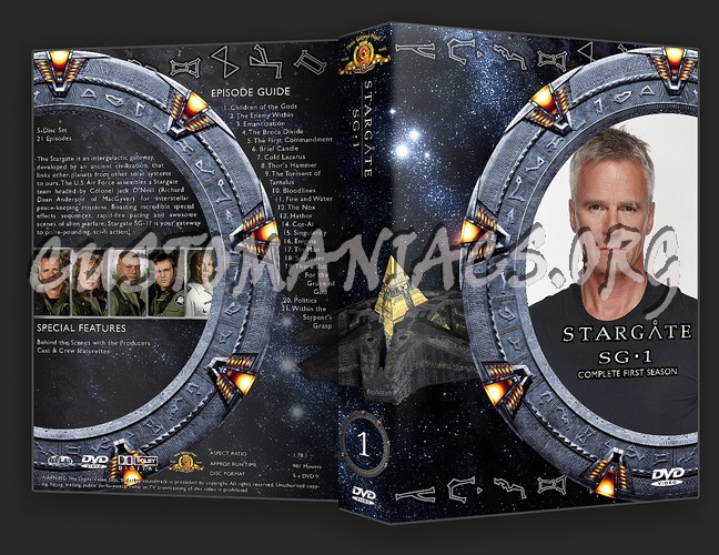 Complete Stargate Sg-1 Season 1-10 dvd cover