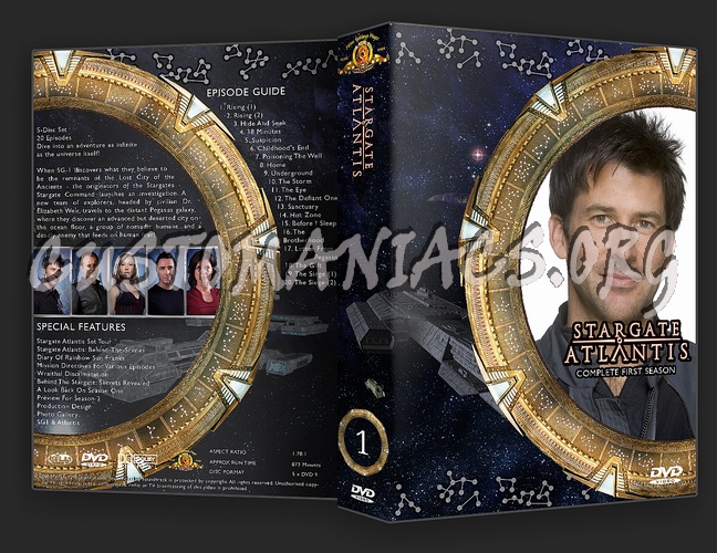 Complete Stargate Atlantis Season 1- 5 dvd cover