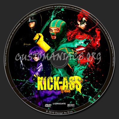 Kick-Ass dvd label