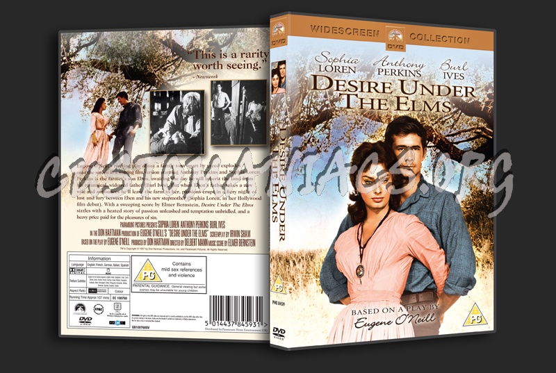 Desire Under the Elms dvd cover