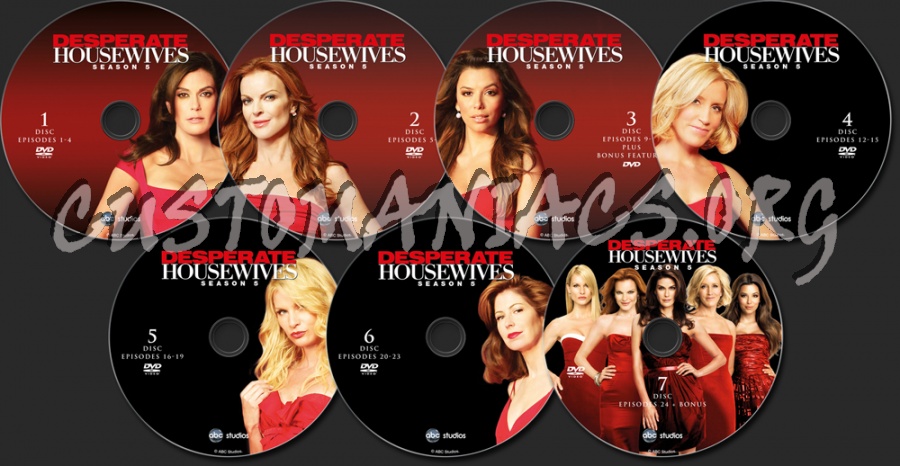 Desperate Housewives - Season 5 dvd label