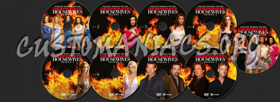 Desperate Housewives Sizzling Secrets Edition - Season 4 dvd label