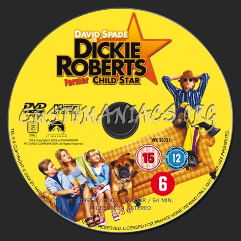 Dickie Roberts Former Child Star dvd label