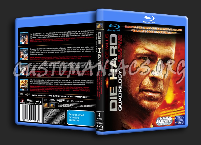 Die Hard Quadrilogy blu-ray cover