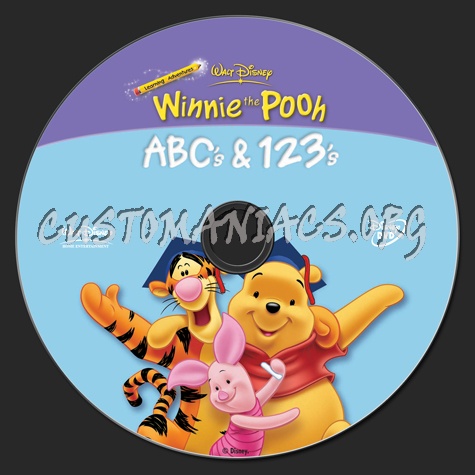 Disney Learning Adventures Winnie the Pooh ABC's & 123's dvd label