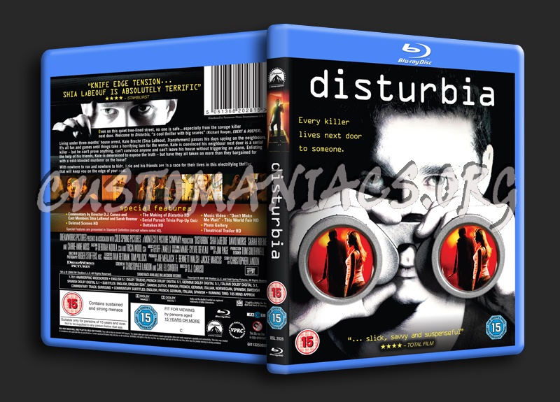 Disturbia blu-ray cover