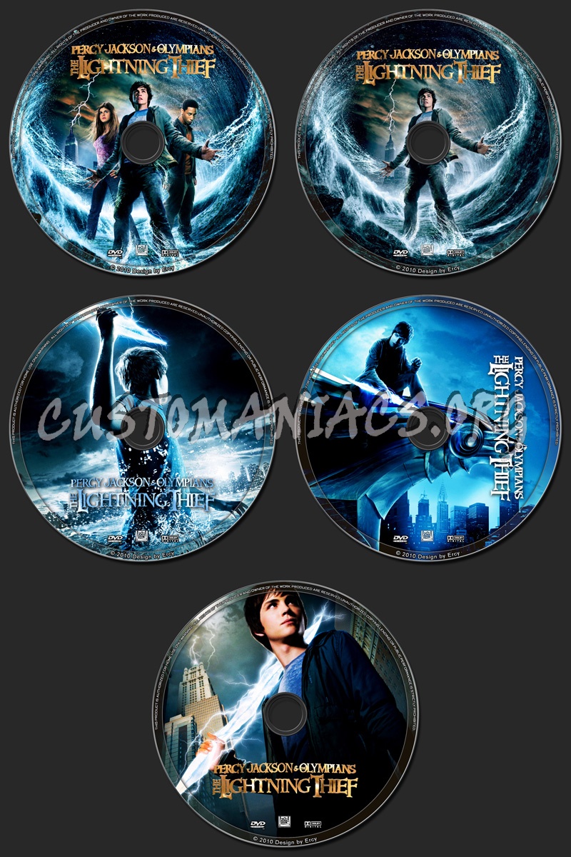 Percy Jackson & the Olympians:The Lightning Thief dvd label