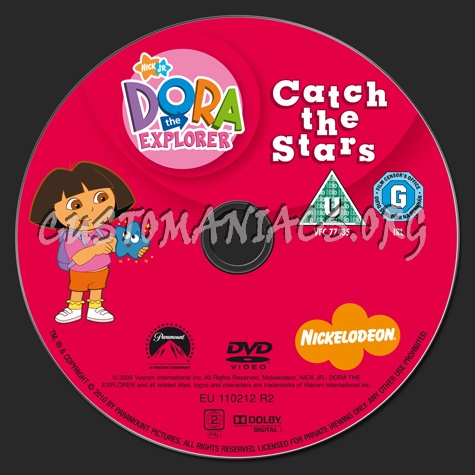 Dora the Explorer: Catch the Stars dvd label