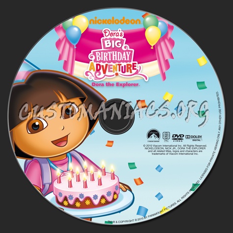 Dora the Explorer: Dora's Big Birthday Adventure dvd label