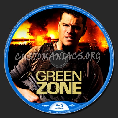 Green Zone blu-ray label