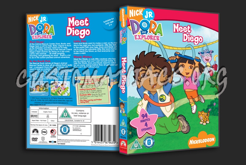 Dora the Explorer: Meet Diego dvd cover