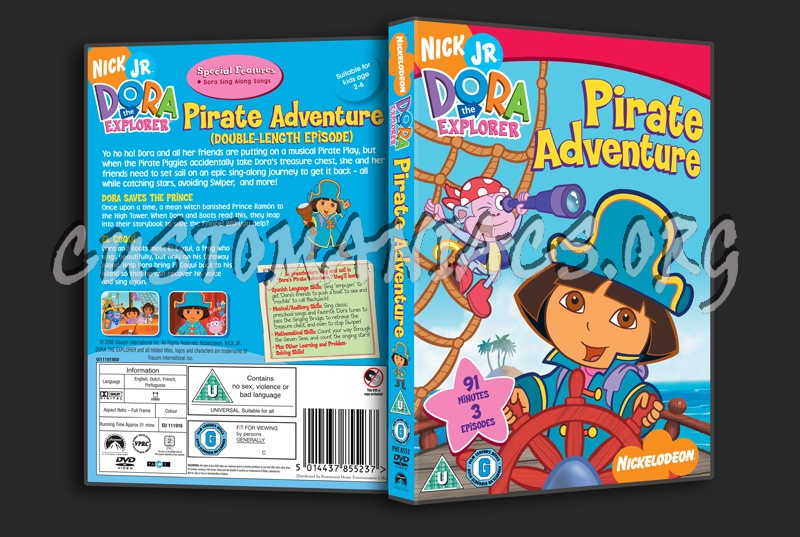 Dora the Explorer: Pirate Adventure dvd cover