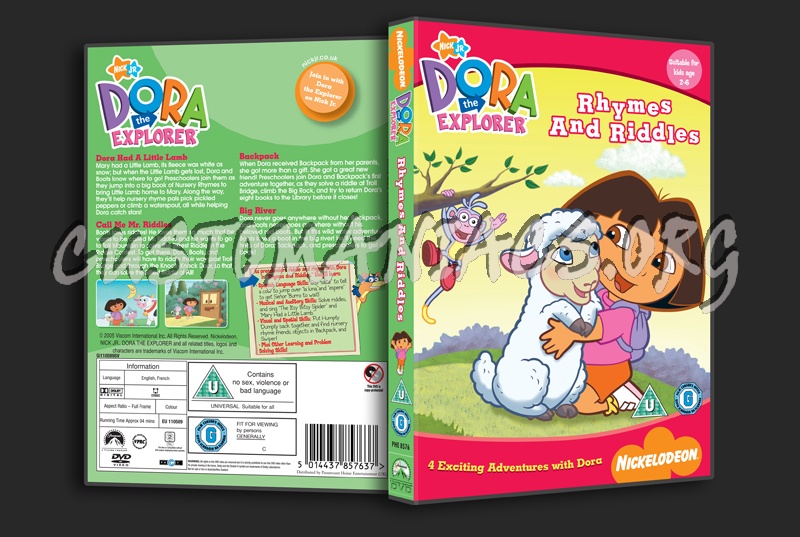 Dora the Explorer: Rhymes and Riddles dvd cover
