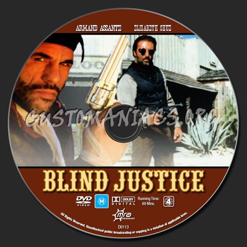 Blind Justice dvd label