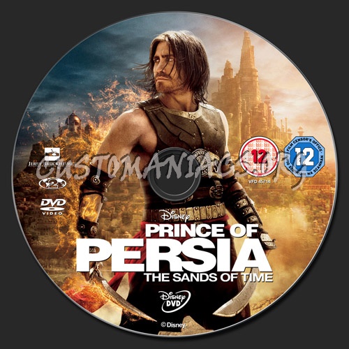 Prince of Persia: The Sands of Time dvd label