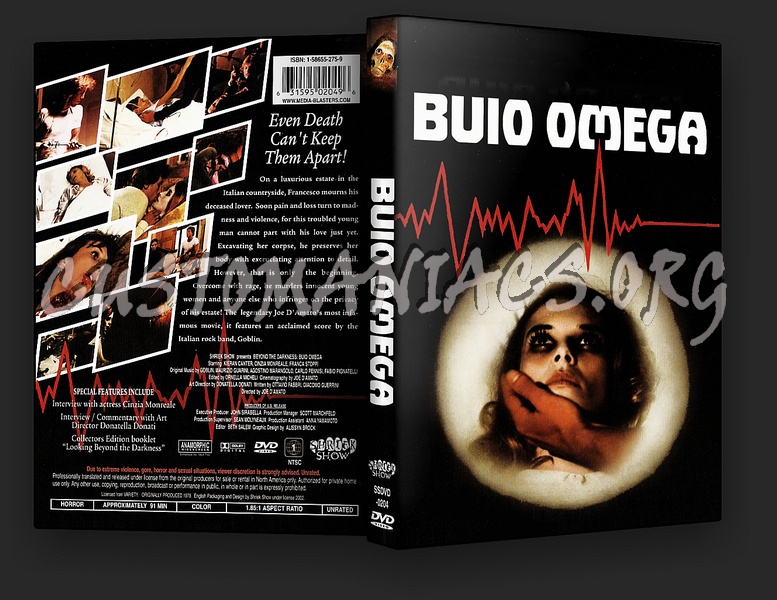 Buio Omega aka Beyond the Darkness dvd cover