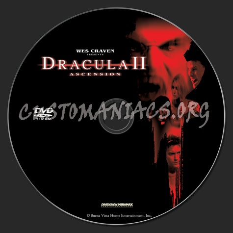 Dracula 2 dvd label