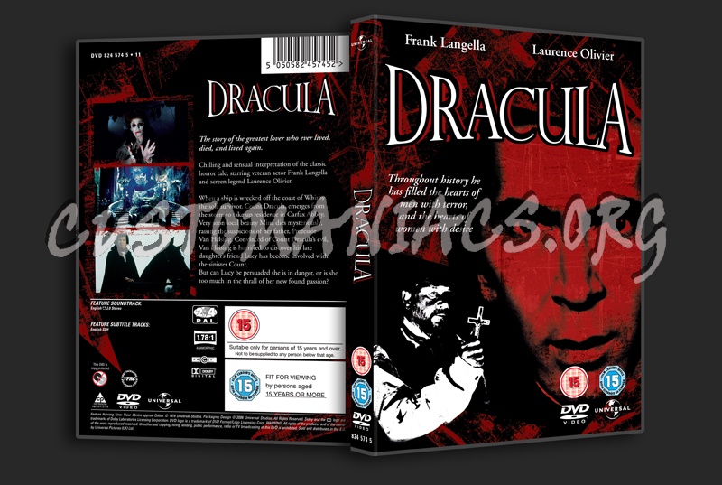 Dracula (1979) dvd cover