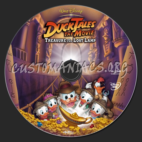 Ducktales The Movie Treasure of the Lamp dvd label
