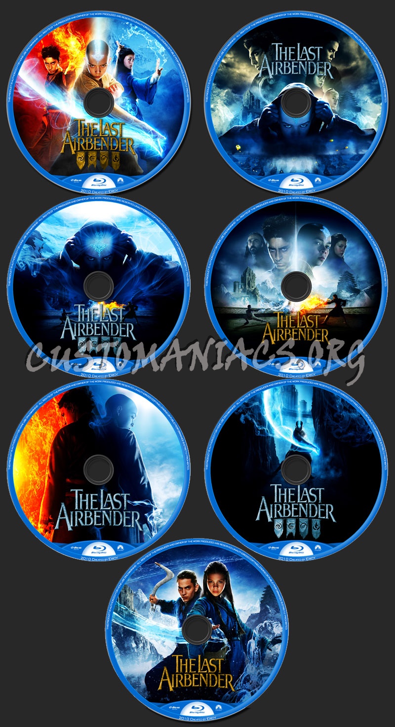 The Last Airbender blu-ray label