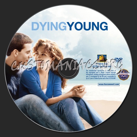 Dying Young dvd label