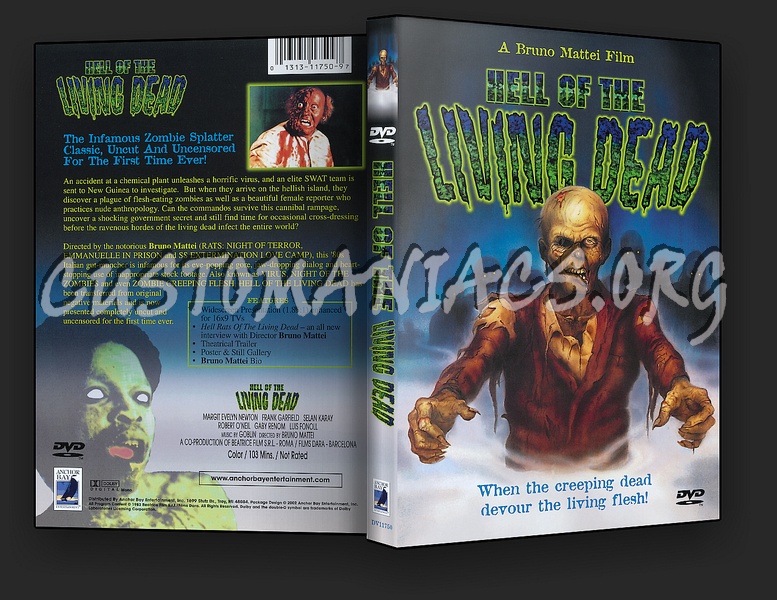 Hell of the Living Dead aka Virus dvd cover