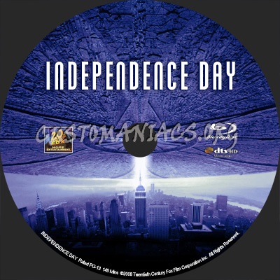 Independence Day blu-ray label