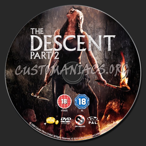 The Descent Part 2 dvd label