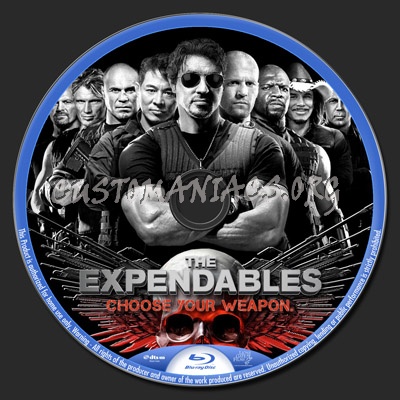 The Expendables blu-ray label