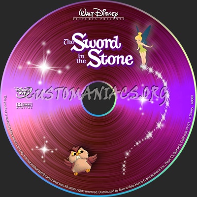 The Sword In The Stone dvd label