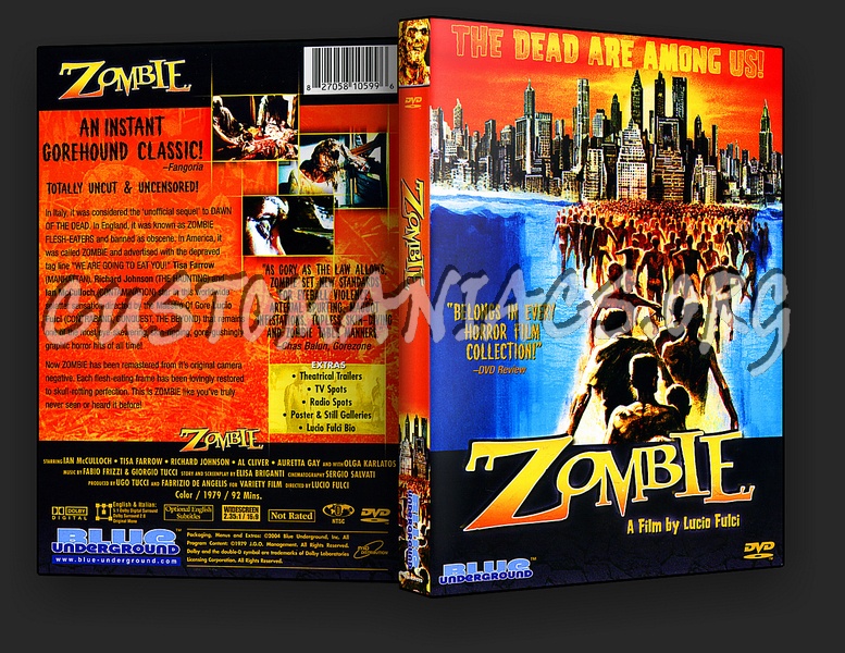 Zombie (Lucio Fulci) 3 Versions dvd cover