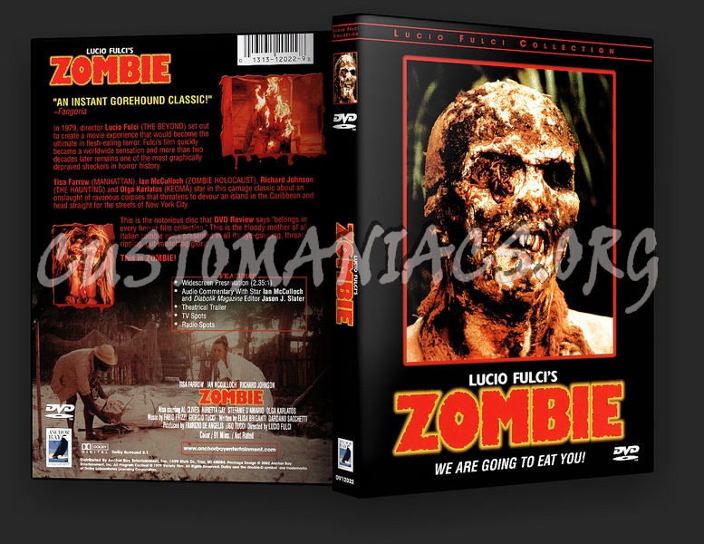 Zombie (Lucio Fulci) 3 Versions dvd cover