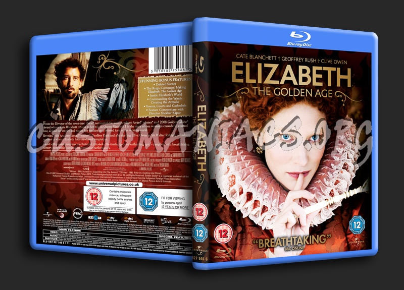 Elizabeth The Golden Age blu-ray cover