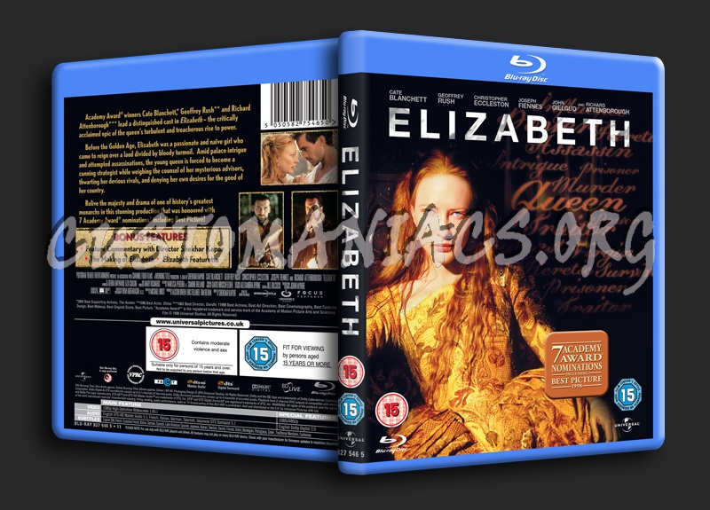 Elizabeth blu-ray cover