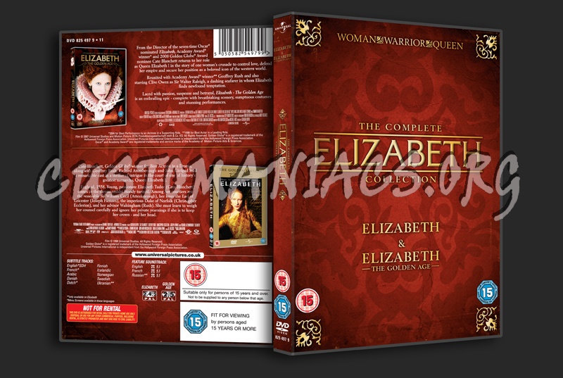 Elizabeth / Elizabeth The Golden Age dvd cover