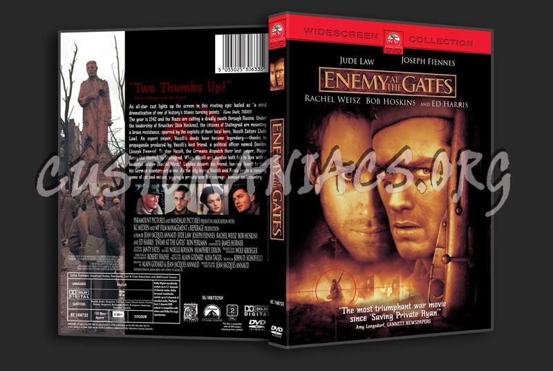 Enemy at the Gates dvd cover