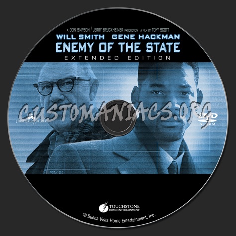 Enemy of the State dvd label