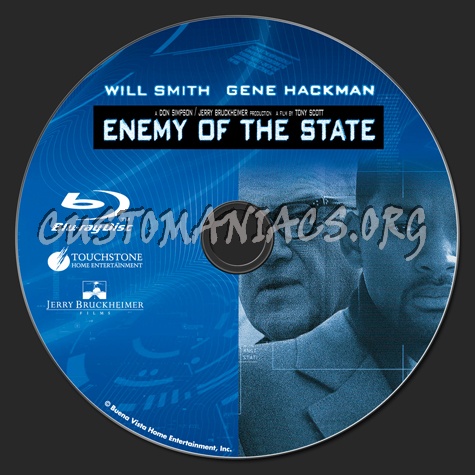 Enemy of the State blu-ray label