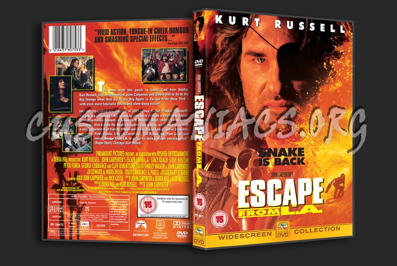 Escape From L.A. dvd cover