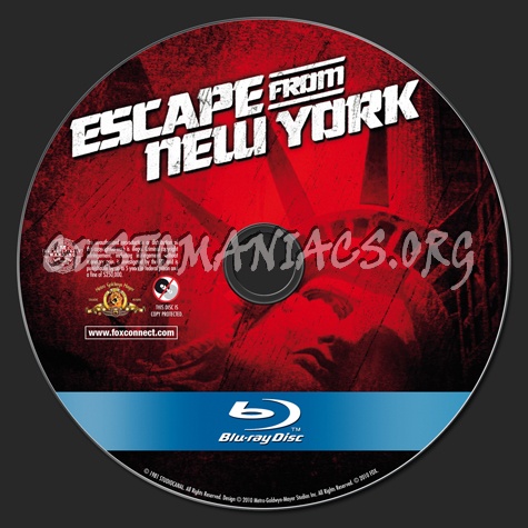 Escape from New York blu-ray label