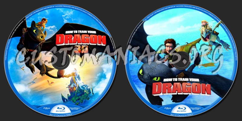 How To Train Your Dragon blu-ray label