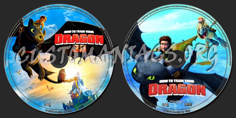 How To Train Your Dragon dvd label