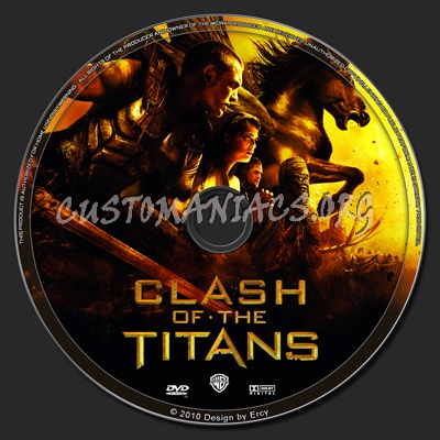 Clash Of The Titans dvd label