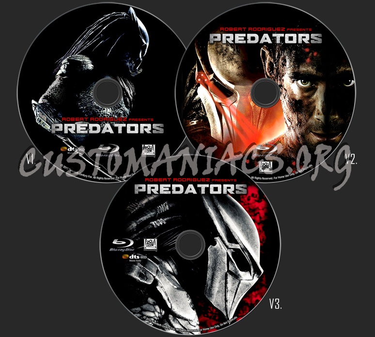 Predators blu-ray label