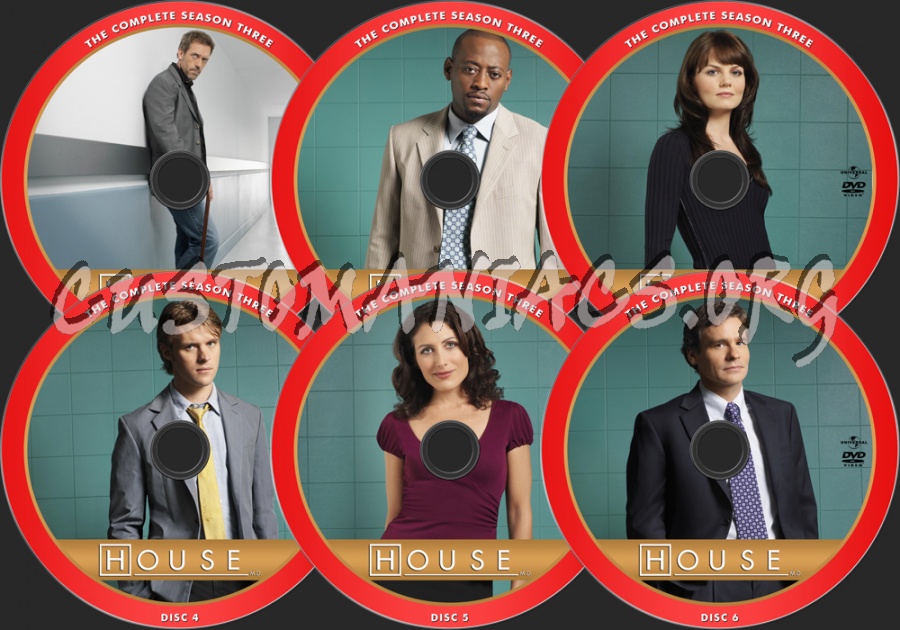 House M.D. - Season 3 dvd label