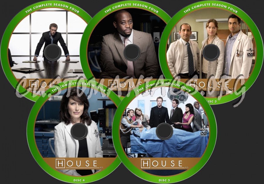 House M.D. - Season 4 dvd label